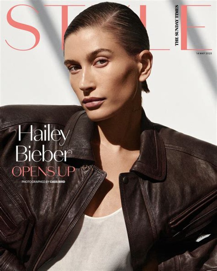 Hailey Bieber models for Victoria's Secret
