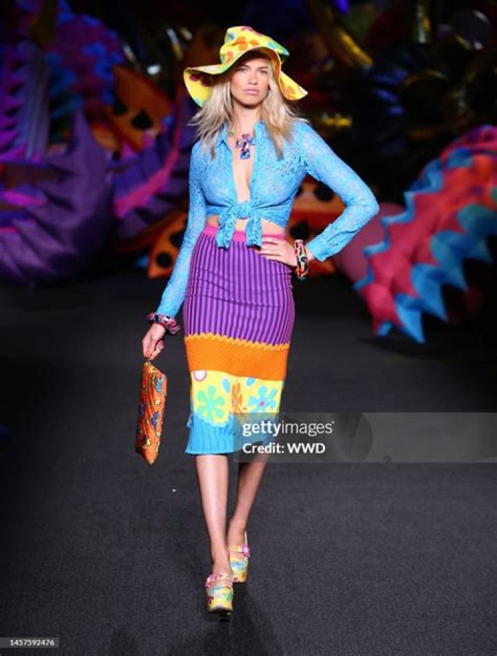 Hailey Clauson on the catwalk Genny show, Runway, Spring Summer 2020, Milan Fashion Week, Italy - 19 Sep 2019