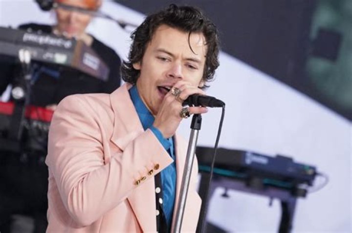 Harry Styles Performs In Pink