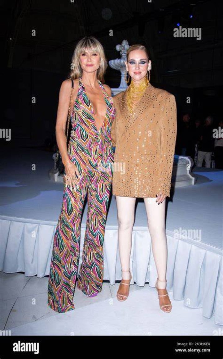 Heidi Klum Moschino show, Front Row, Spring Summer 2023, Milan Fashion Week, Italy - 22 Sep 2022