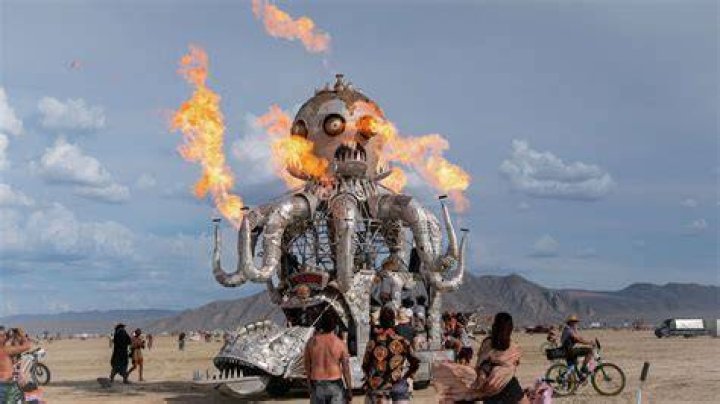 Heidi Klum’s Star Bikini At Burning Man: Photos – Hollywood Life