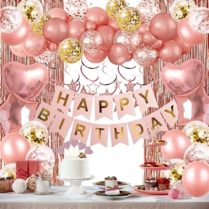 highly rated rose gold party supplies