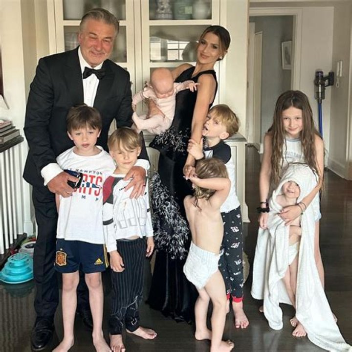 Hilaria Baldwin with children Rafael, Carmen, Romeo and Leo