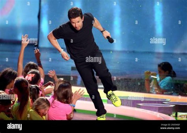 Host Mark Wahlberg gets slimed at the 27th annual Kids' Choice Awards at the Galen Center, in Los Angeles 27th Annual Kids' Choice Awards - Show, Los Angeles, USA