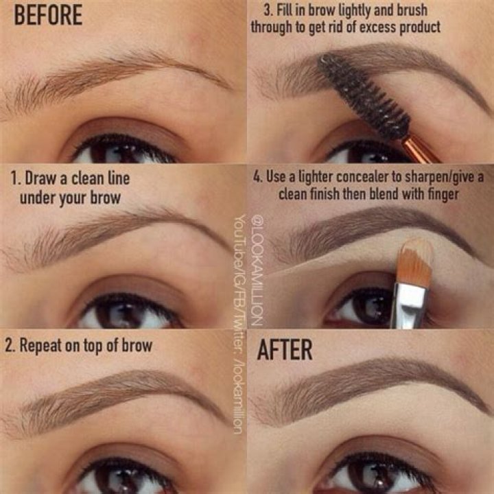how to fill in eyebrows