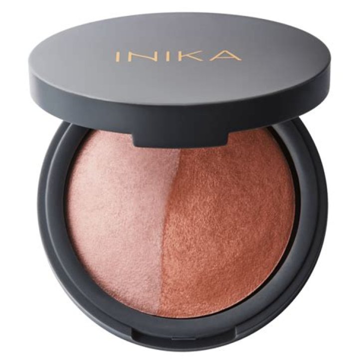 INIKA Baked Mineral Blush Duo in Burnt Peach