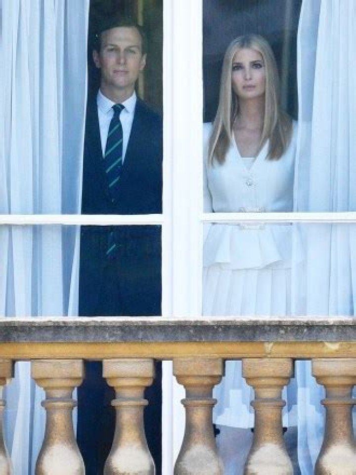 Ivanka Trump & Jared Kushner Stare Out Window At Buckingham: Memes – Hollywood Life