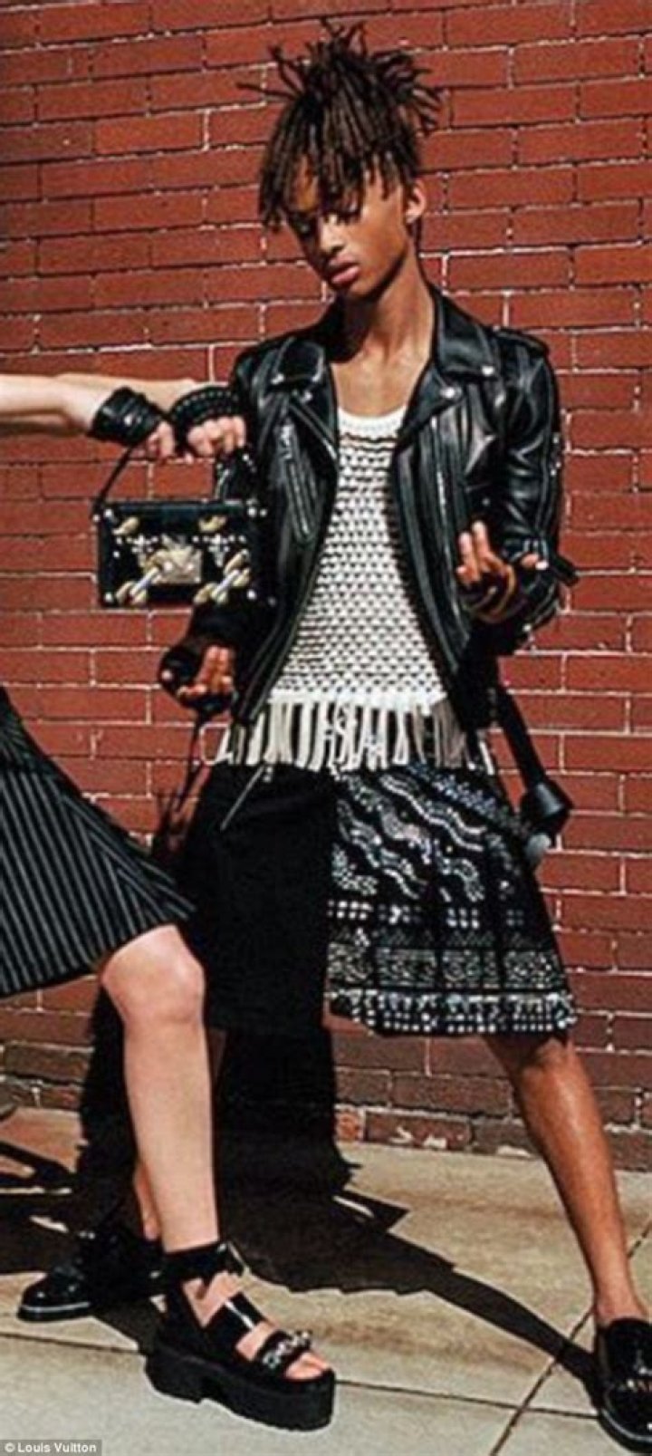 Jaden Smith Wearing Skirt