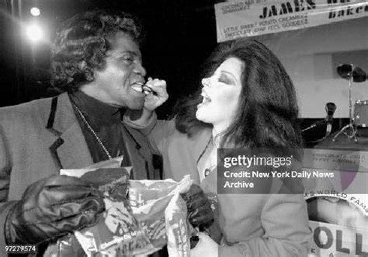James Brown and wife Adrienne