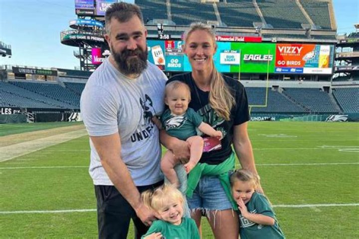 Jason and Travis Kelce (Gabriella Ricciardi/MLB Photos via Getty Images)
