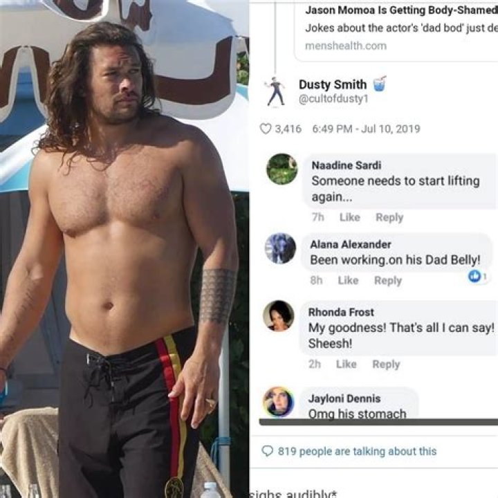 Jason Momoa Dad Bod Reaction Video