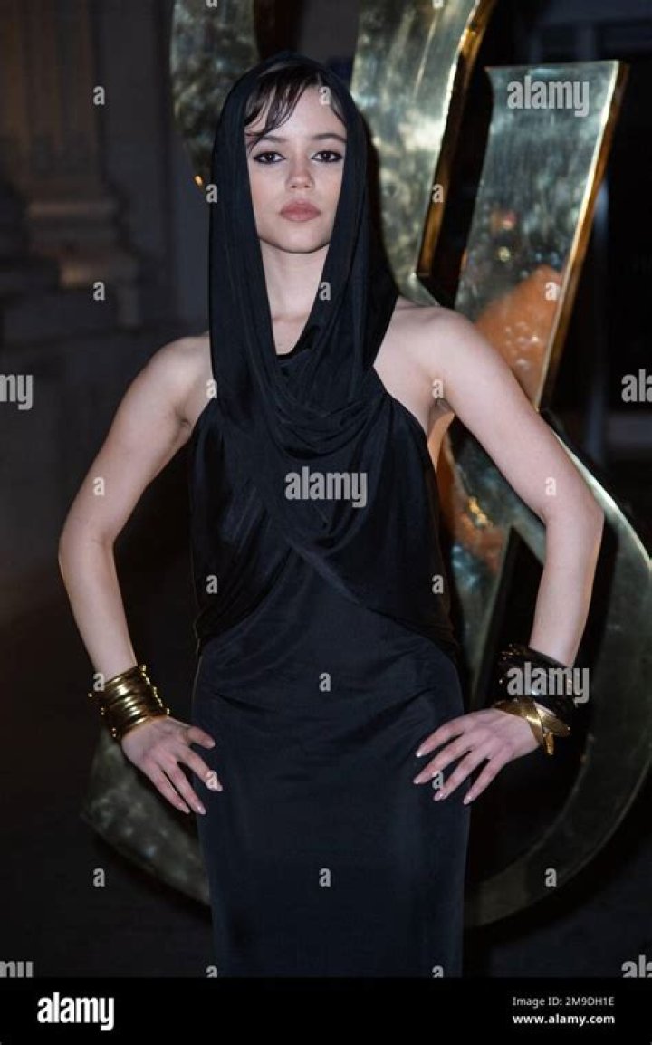 Jenna Ortega attending the Saint Laurent Menswear Fall-Winter 2023-2024 show as part of Paris Fashion Week in Paris, France on January 17, 2023. PFW - Saint Laurent Menswear Photocall, Paris, France - 17 Jan 2023