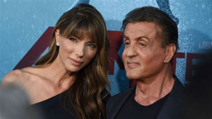 Jennifer Flavin, left, and Sylvester Stallone arrive at the Ralph Lauren Spring 2023 Fashion Experience, at The Huntington in Pasadena, Calif Ralph Lauren Spring 2023 Fashion Experience, Pasadena, United States - 13 Oct 2022