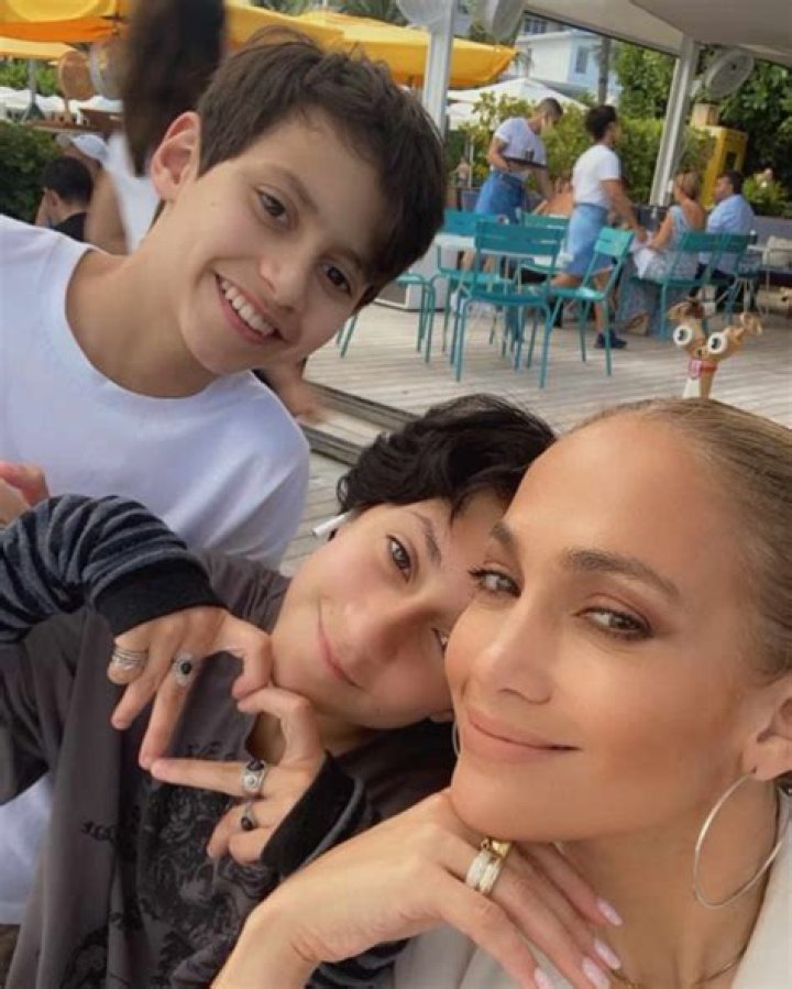 Jennifer Lopez, Max, Emme Maribel at the induction ceremony for Star on the Hollywood Walk of Fame for Jennifer Lopez, Hollywood Boulevard, Los Angeles, CA June 20, 2013. Photo By: Elizabeth Goodenough/Everett Collection