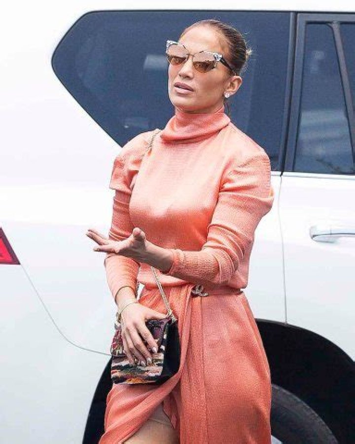 Jennifer Lopez spotted wearing Spanx as she attends her twins graduation and Alex Rodriguez and ex Marc Anthony in Miami. Lopez wore shape wear under a revealing salmon colored Chanel dress as she made her way to the graduation ceremony of Max and Emme. Pictured: Jennifer Lopez,Alex Rodriguez Ref: SPL5095986 050619 NON-EXCLUSIVE Picture by: SplashNews.com Splash News and Pictures Los Angeles: 310-821-2666 New York: 212-619-2666 London: 0207 644 7656 Milan: 02 4399 8577 World Rights