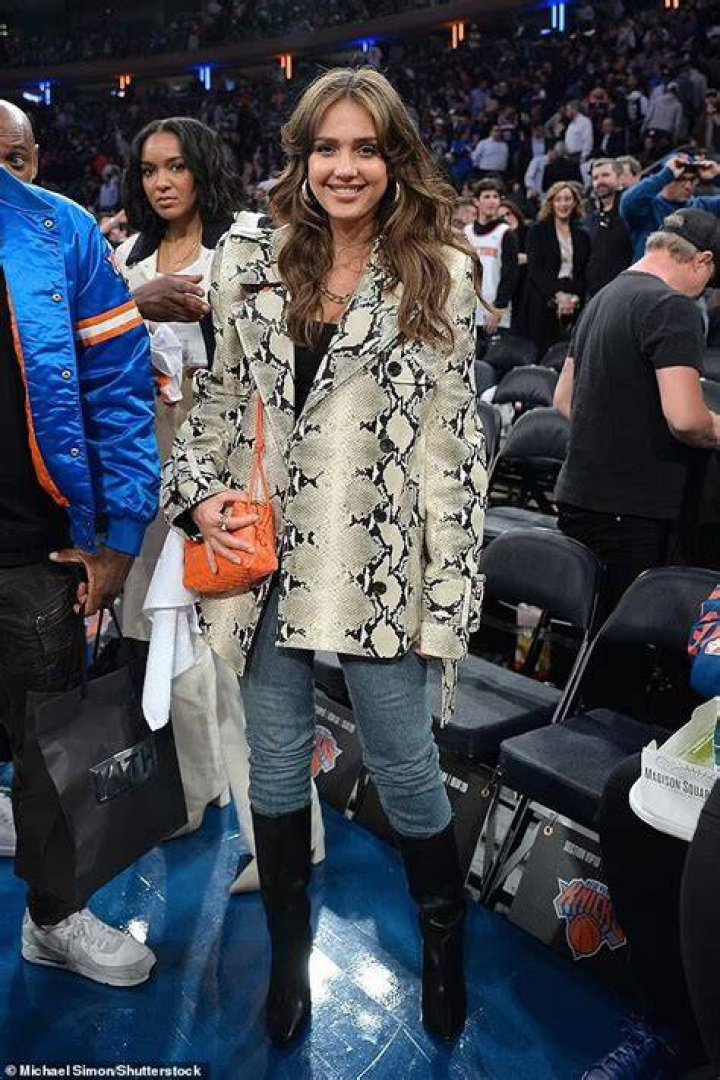 Jessica Alba Miami Heat v New York Knicks, New York, USA - 02 May 2023