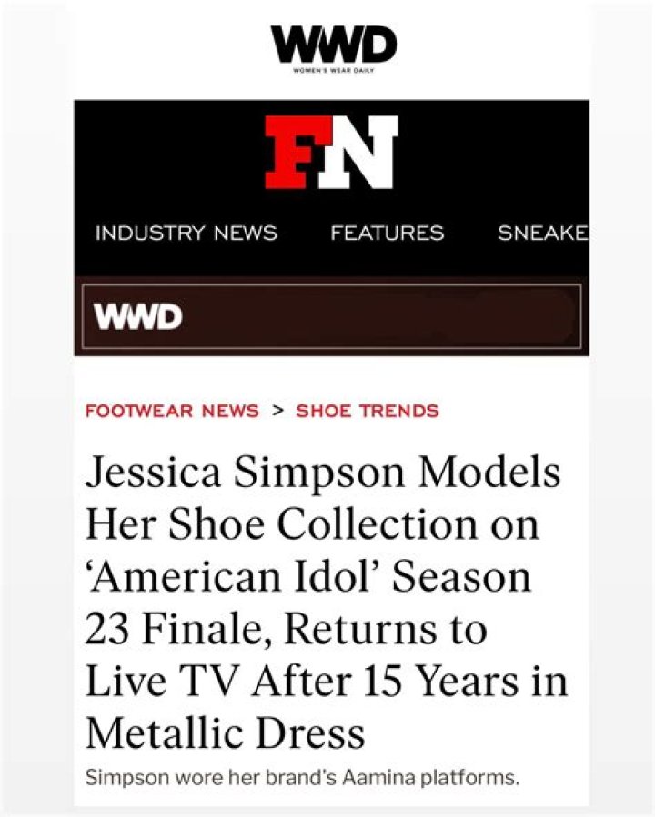 Jessica Simpson Footwear News 2010 Achievement Awards at MoMA, New York, America - 29 Nov 2011