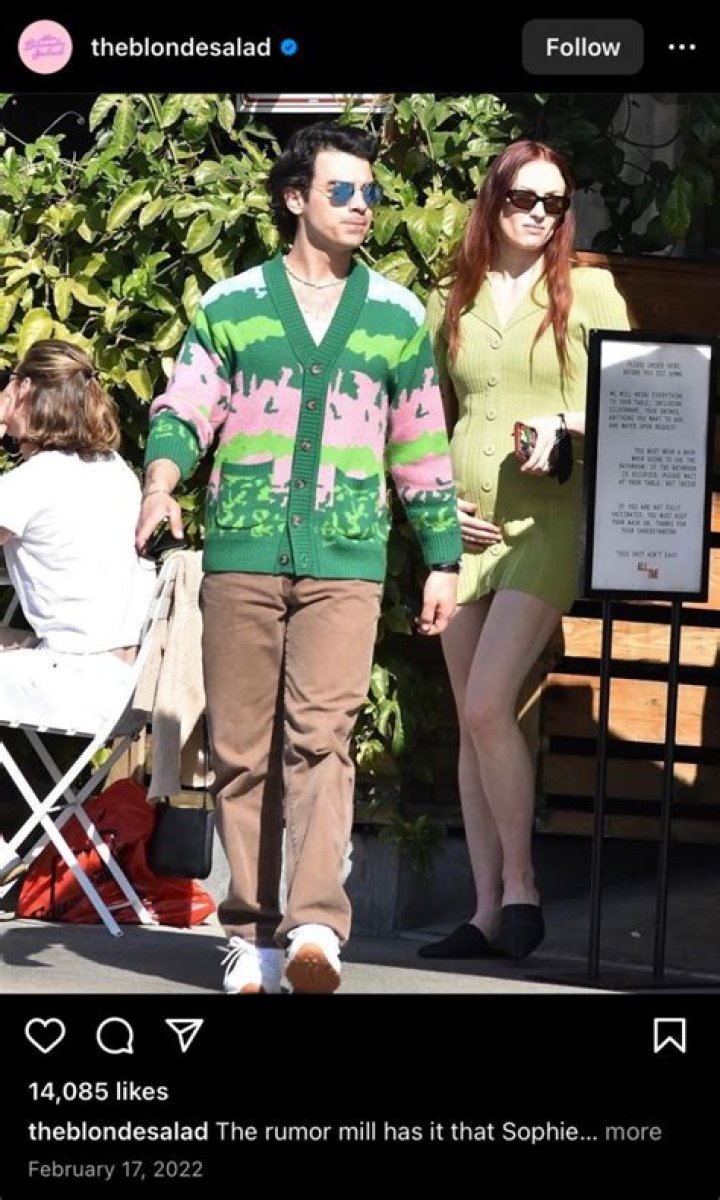 Joe Jonas & Sophie Turner Twin In Matching Green Outfits On Lunch Date In LA — Photos