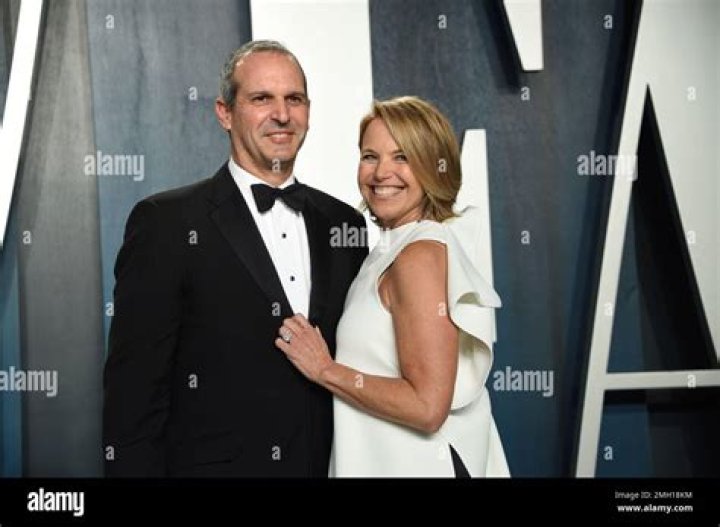 John Molner, left, and Katie Couric arrive at the Vanity Fair Oscar Party, at the Wallis Annenberg Center for the Performing Arts in Beverly Hills, Calif 94th Academy Awards - Vanity Fair Oscar Party, Beverly Hills, United States - 27 Mar 2022
