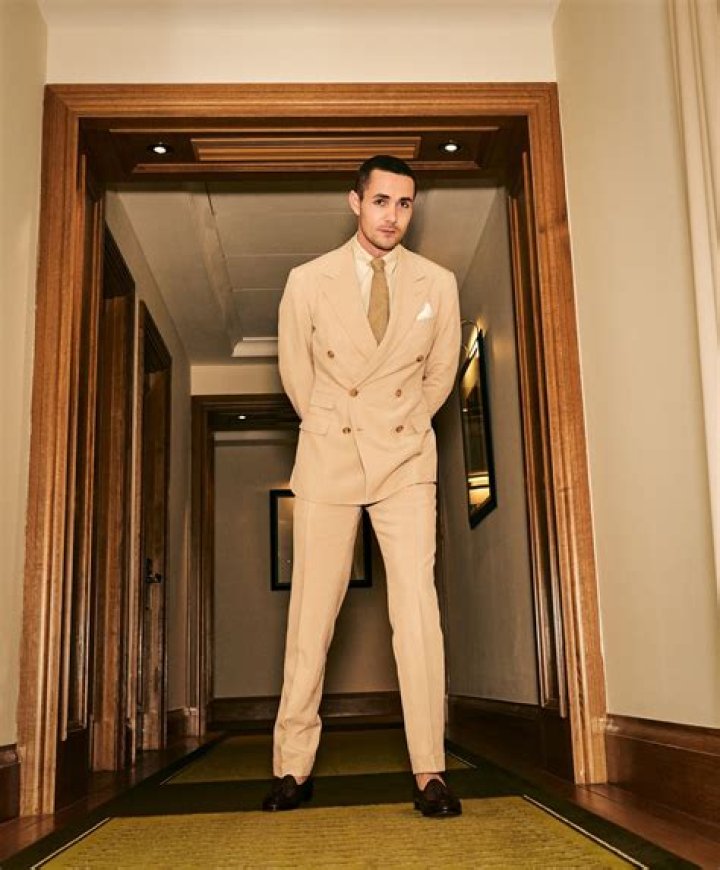 Jonah Hauer-King Smolders At The Polo Ralph Lauren Suite During The Wimbledon Tennis Championships