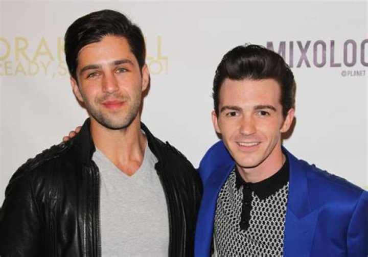 josh Peck and Drake Bell in 2014 on the red carpet