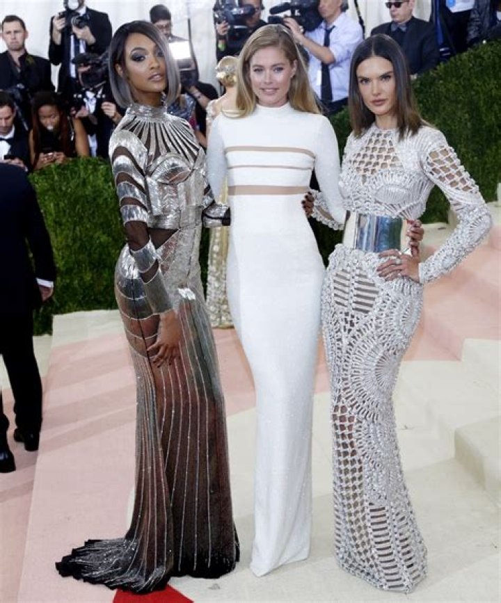 Jourdan Dunn, Doutzen Kroes, Alessandra Ambrosio The Metropolitan Museum of Art's COSTUME INSTITUTE Benefit Celebrating the Opening of Manus x Machina: Fashion in an Age of Technology, Arrivals, The Metropolitan Museum of Art, NYC, New York, America - 02 May 2016