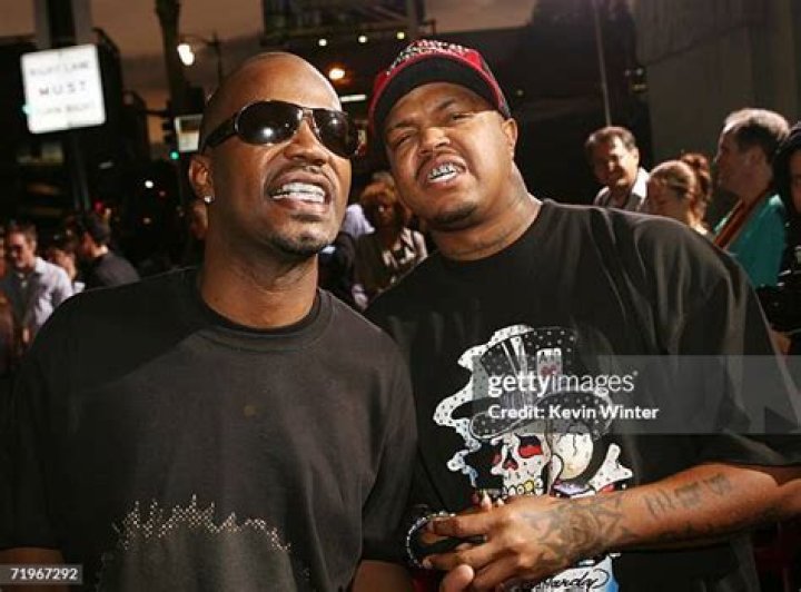 Juicy J and DJ Paul of Three 6 Mafia The 6th Annual Kandyland Party at the Playboy Mansion Beverly HillsLos Angeles, California - 25.06.11Mandatory Credit: Daniel Tanner/WENN.com Newscom/(Mega Agency TagID: wennphotostwo914474.jpg) [Photo via Mega Agency]