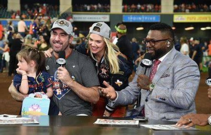 Justin Verlander, Kate Upton,Genevieve Verlander Philadelphia Phillies v Houston Astros, World Series Baseball on Fox, Game 6, Houston, USA - 05 Nov 2022