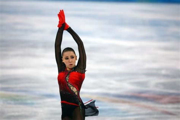 Kamila Valieva, of the Russian Olympic Committee,competes in the women's short program during the figure skating at the 2022 Winter Olympics, in Beijing Olympics Figure Skating, Beijing, China - 15 Feb 2022