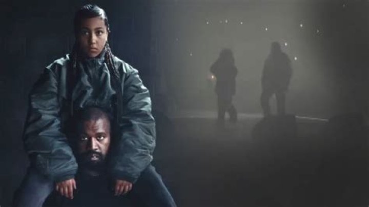 Kanye West & North at dinner