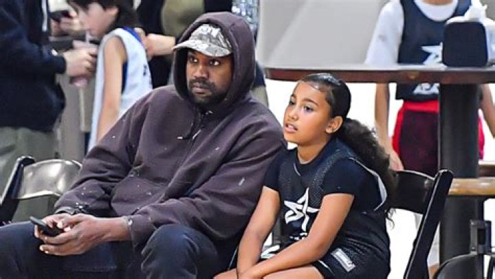 Kanye West Bonds With North Sitting Courtside At Basketball Game – Hollywood Life
