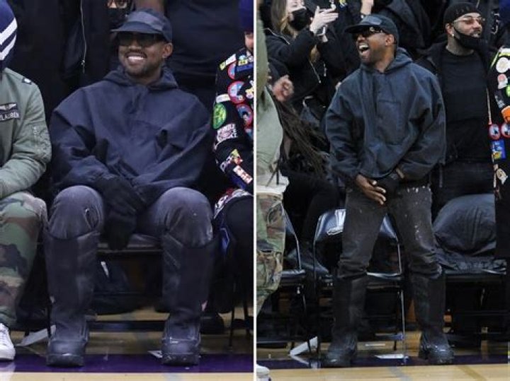 Kanye West Is All Smiles At Basketball Game After Kim Files To Be Legally Single