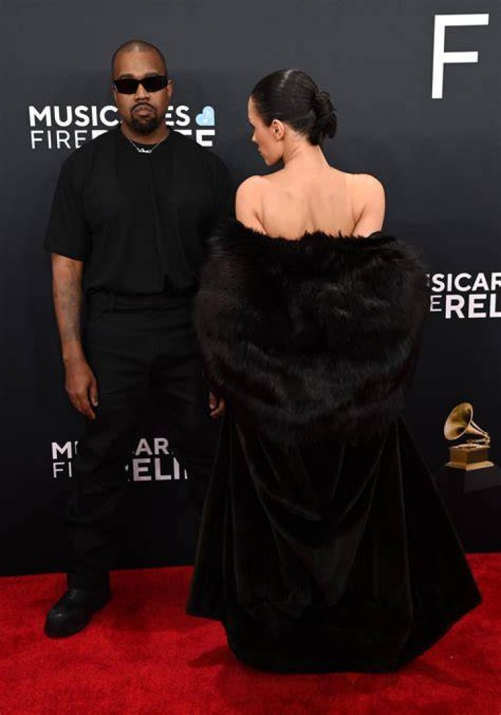 Kanye West on the red carpet