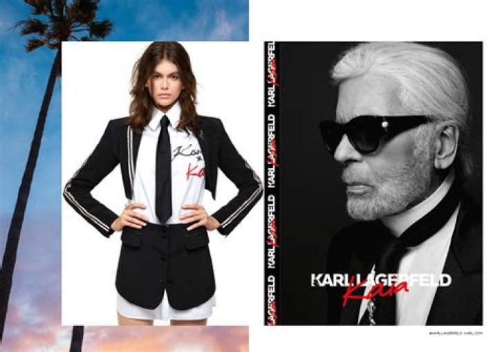 Karl Lagerfeld (R) and Kaia Gerber (L) celebrate the launch of the Karl x Kaia collaboration capsule collection during the Paris Fashion Week, in Paris, France, 02 October 2018. The presentation of the Women's collections runs from 24 September to 02 October 2018.Karl x Kaia collaboration capsule collection - Paris Fashion Week Women's Collections S/S 2019, France - 02 Oct 2018