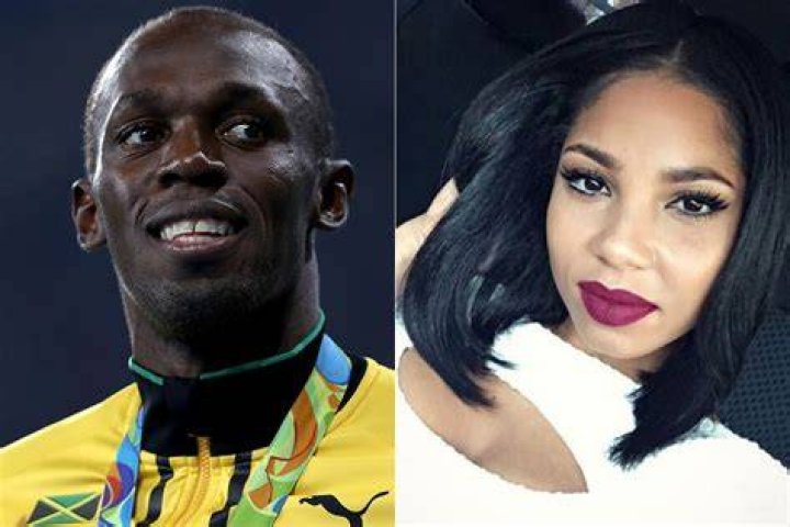 Kasi Bennett and Usain Bolt