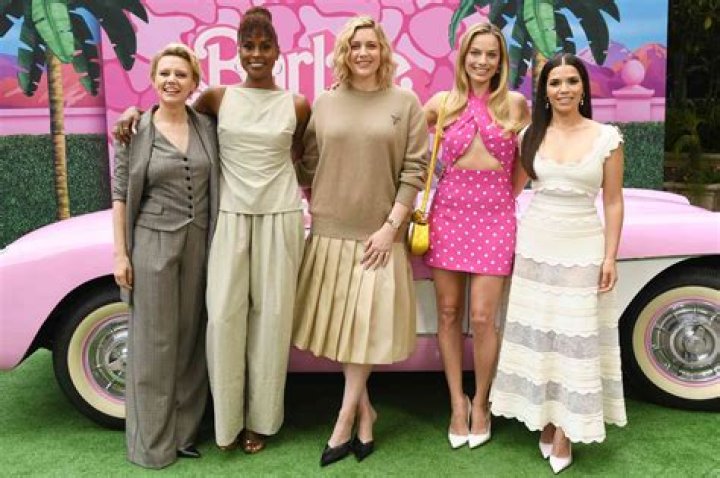Kate McKinnon, Issa Rae, Greta Gerwig, Margot Robbie, America Ferrera and Michael Cera 'Barbie' film photocall, Los Angeles, California, USA - 25 Jun 2023