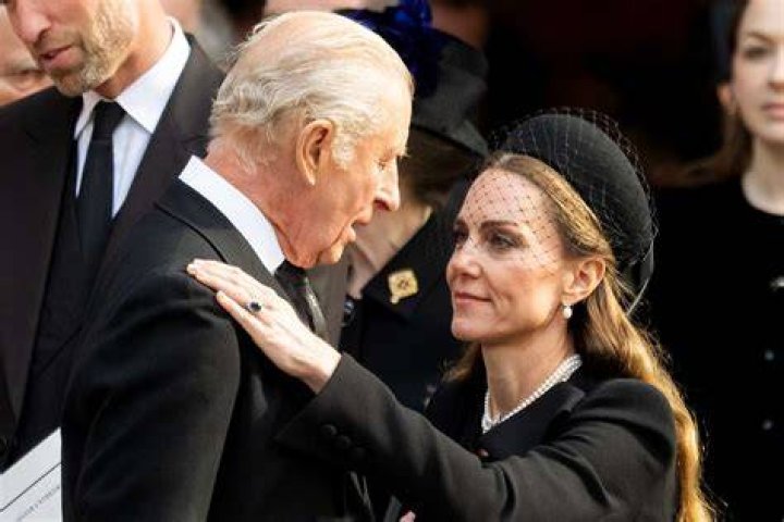 Kate Middleton at the funeral of Prince Philip