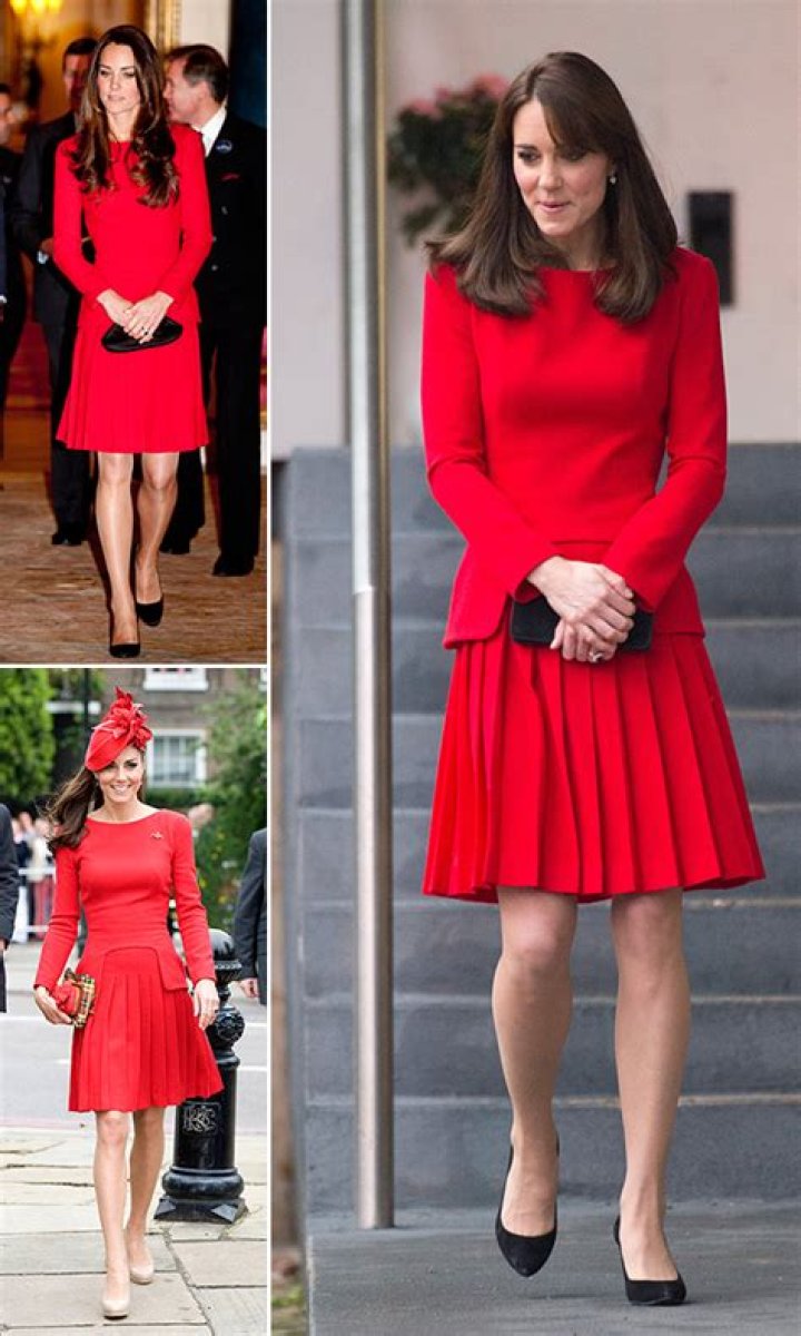 kate middleton red dress recycles