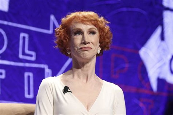 Kathy Griffin participates in the "How To Beat Trump: Kathy Griffin Interviews Michael Avenatti" panel at Politicon at the Los Angeles Convention Center, in Los AngelesPoliticon 2018, Los Angeles, USA - 20 Oct 2018