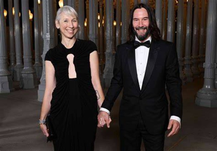 Keanu Reeves, Alexandra Grant. Keanu Reeves and Alexandra Grant arrive at the 2019 LACMA Art and Film Gala at Los Angeles County Museum of Art, in Los Angeles 2019 LACMA Art and Film Gala, Los Angeles, USA - 02 Nov 2019