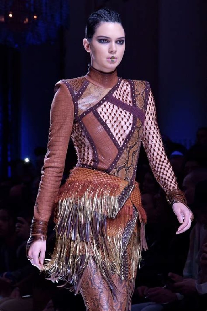 Kendall Jenner Walks Balmain