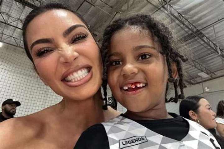 kim k and saint soccer london