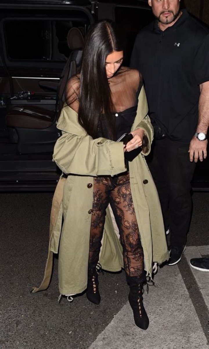 Kim Kardashian at Balenciaga Show