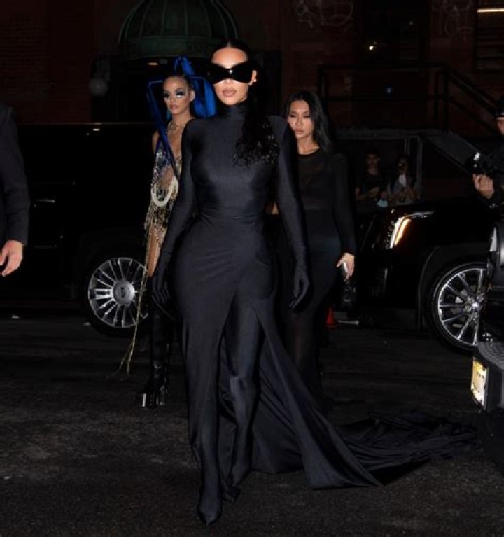Kim Kardashian at Cathedrale Restaurant
