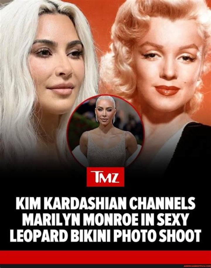 Kim Kardashian Channels Marilyn Monroe