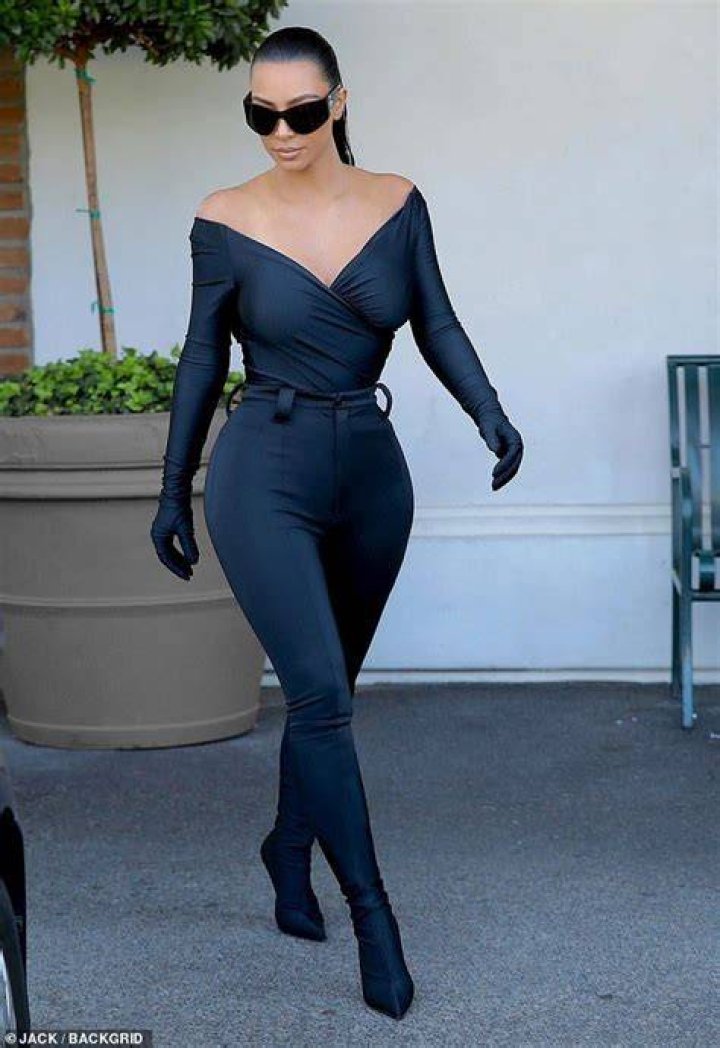 Kim Kardashian in Balenciaga Jumpsuit