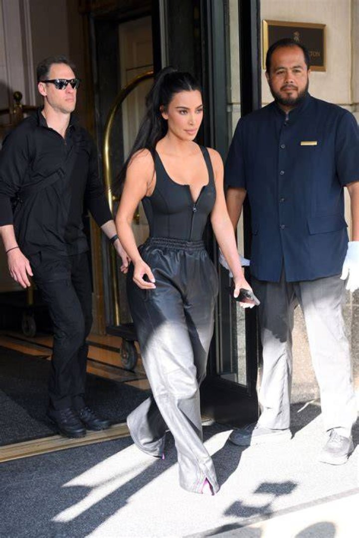 Kim Kardashian leaves a hotel