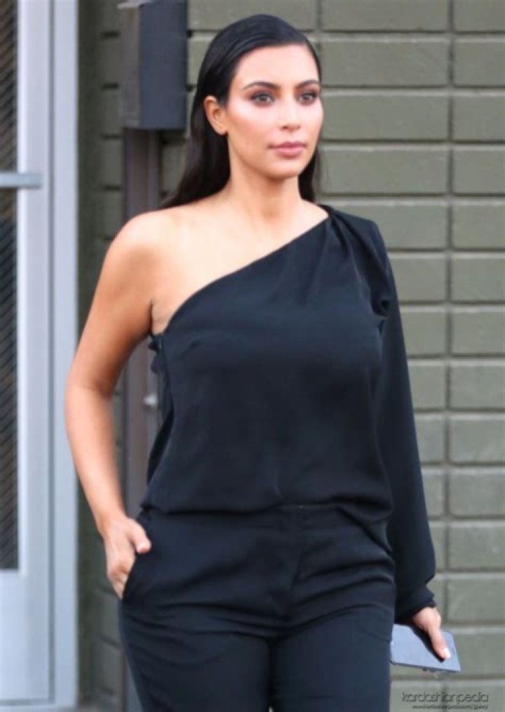 Kim Kardashian leaves a photoshoot