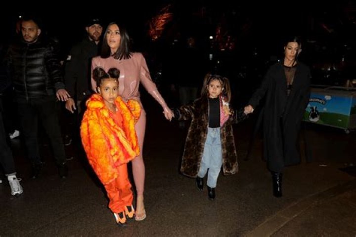 Kim Kardashian, Penelope Disick and North West ice skating