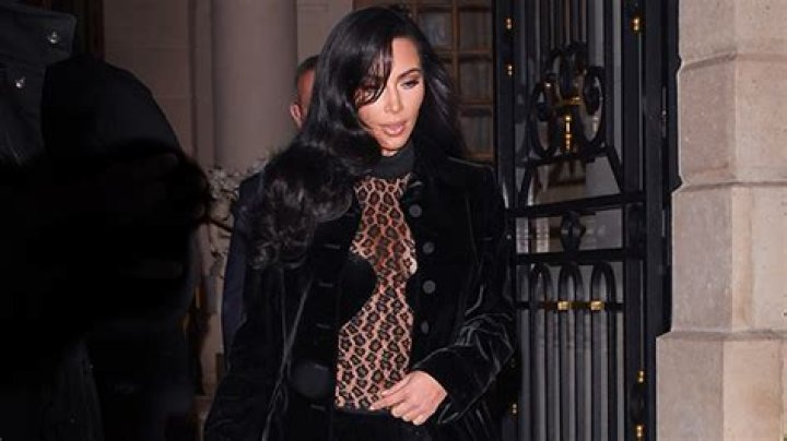 Kim Kardashian Slays In Sheer Leopard Jumpsuit & Shows Off Shorter Hair In Sexy Photos